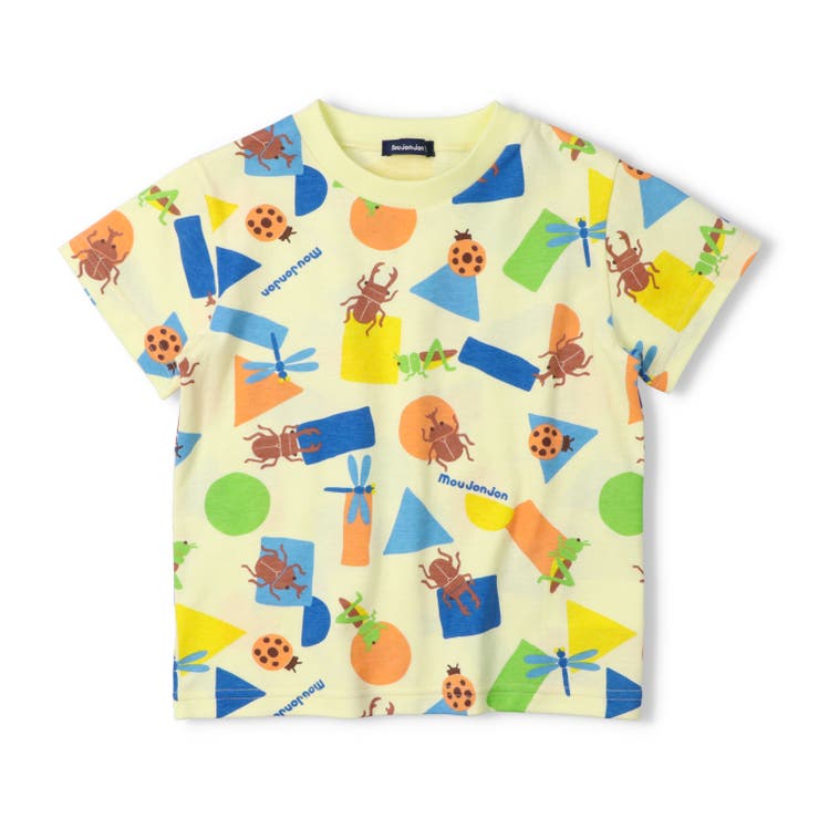 クリーム | 昆虫総柄Ｔシャツ | こどもの森e-shop