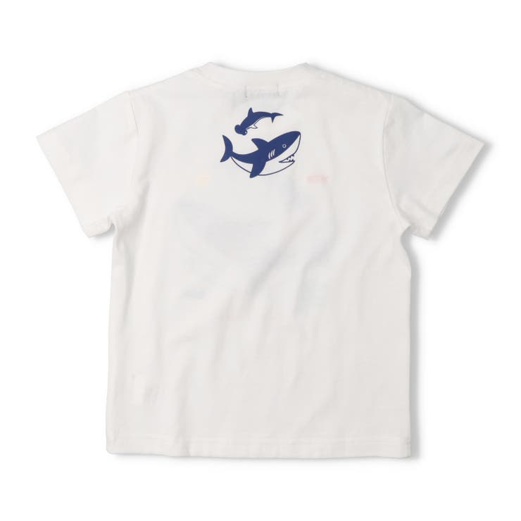 ネイビー | サメプリントＴシャツ | こどもの森e-shop