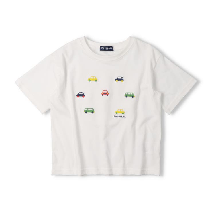 ホワイト | 【WEB限定】車刺繍Ｔシャツ | こどもの森e-shop