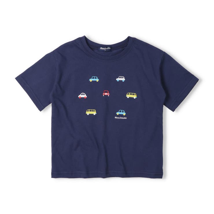 ネイビー | 【WEB限定】車刺繍Ｔシャツ | こどもの森e-shop
