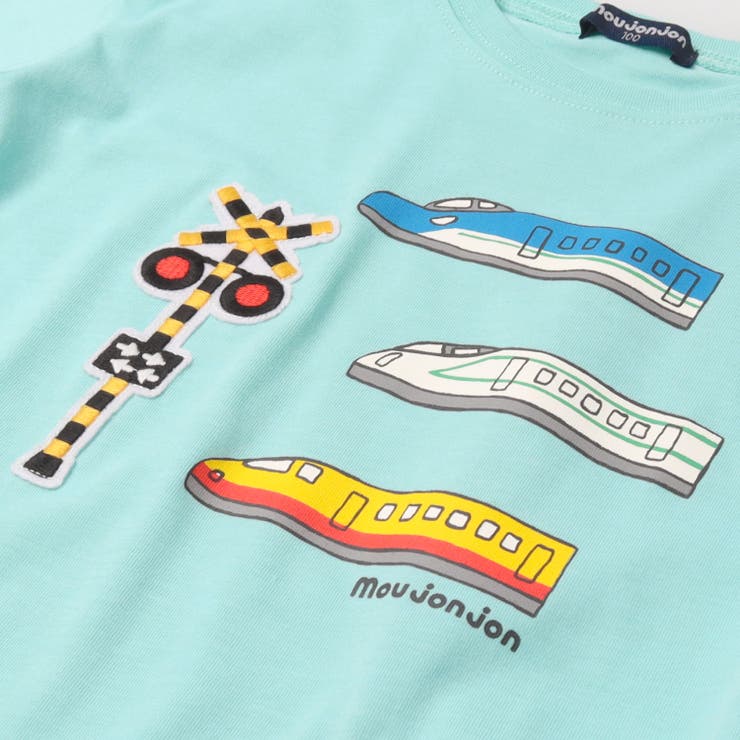 【WEB限定】電車プリント踏切ワッペンＴシャツ | こどもの森e-shop | 詳細画像4 