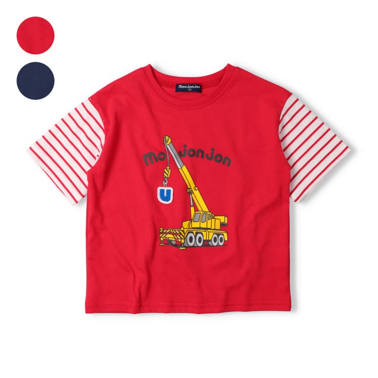 【WEB限定】クレーン車プリントＴシャツ | こどもの森e-shop | 詳細画像1 