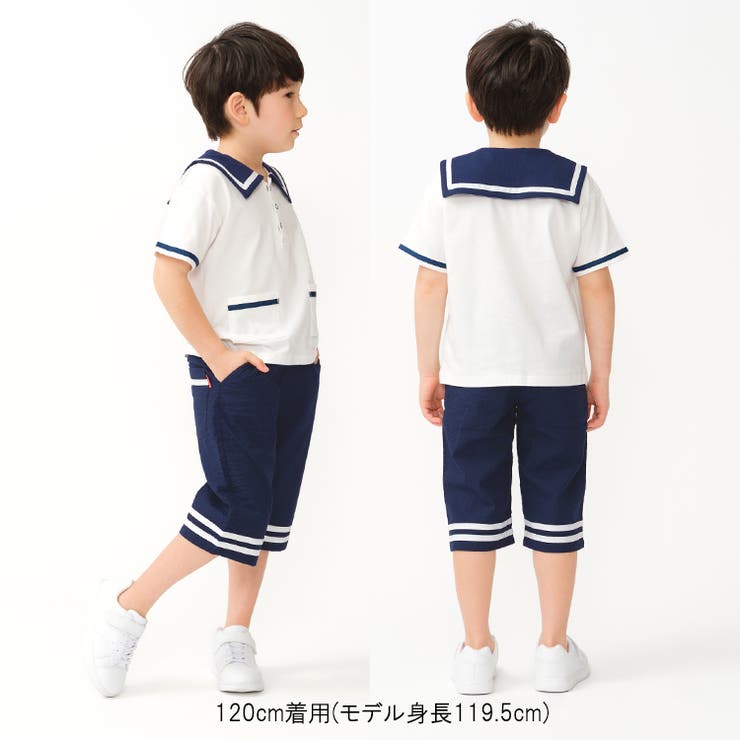 シアサッカーマリン6分丈ハーフパンツ | こどもの森e-shop | 詳細画像12 