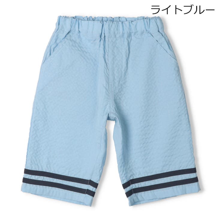 ライトブルー | シアサッカーマリン6分丈ハーフパンツ | こどもの森e-shop