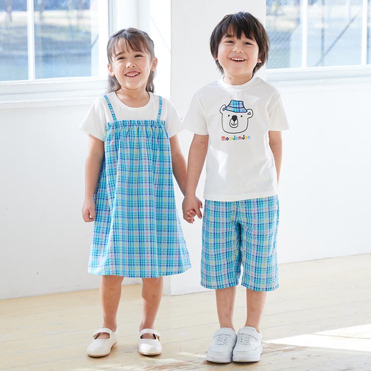 サッカーチェック６分丈ハーフパンツ | こどもの森e-shop | 詳細画像10 