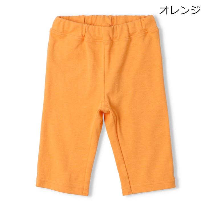 オレンジ | 【WEB限定】日本製スパンフライス無地ハーフパンツ | こどもの森e-shop