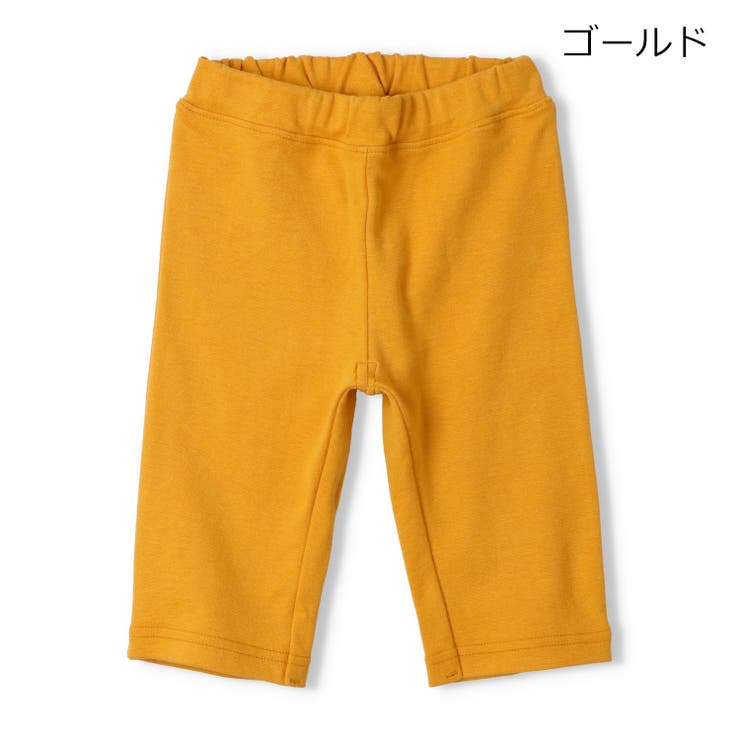 ゴールド | 【WEB限定】日本製スパンフライス無地ハーフパンツ | こどもの森e-shop