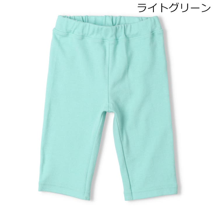 ライトグリーン | 【WEB限定】日本製スパンフライス無地ハーフパンツ | こどもの森e-shop
