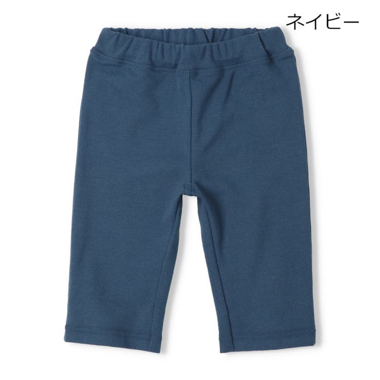 ネイビー | 【WEB限定】日本製スパンフライス無地ハーフパンツ | こどもの森e-shop