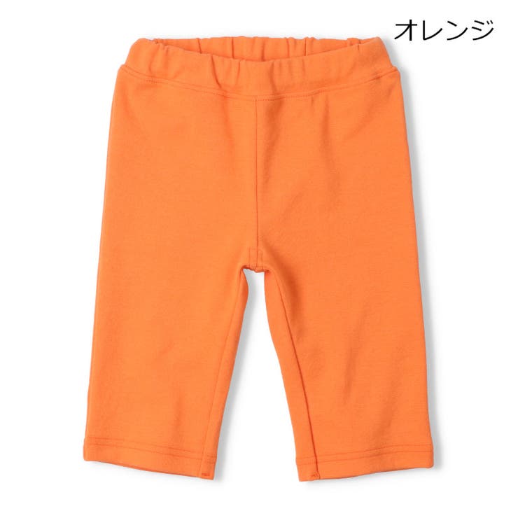 オレンジ | 【WEB限定】日本製スパンフライス無地ハーフパンツ | こどもの森e-shop
