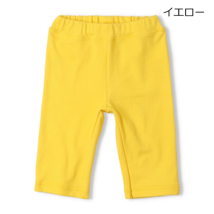 イエロー | 【WEB限定】日本製スパンフライス無地ハーフパンツ | こどもの森e-shop