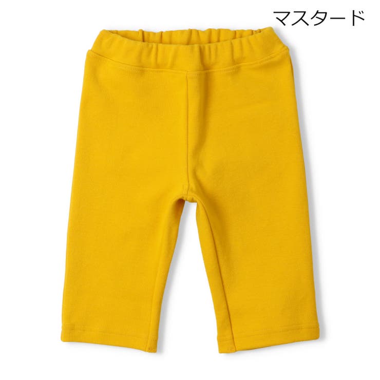 マスタード | 【WEB限定】日本製スパンフライス無地ハーフパンツ | こどもの森e-shop