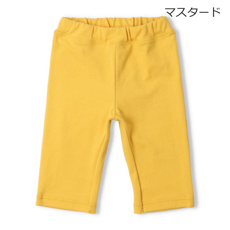 マスタード | 【WEB限定】日本製スパンフライス6分丈ハーフパンツ | こどもの森e-shop