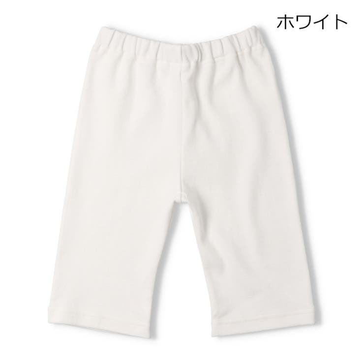 ホワイト | 【WEB限定】日本製スパンフライス6分丈ハーフパンツ | こどもの森e-shop