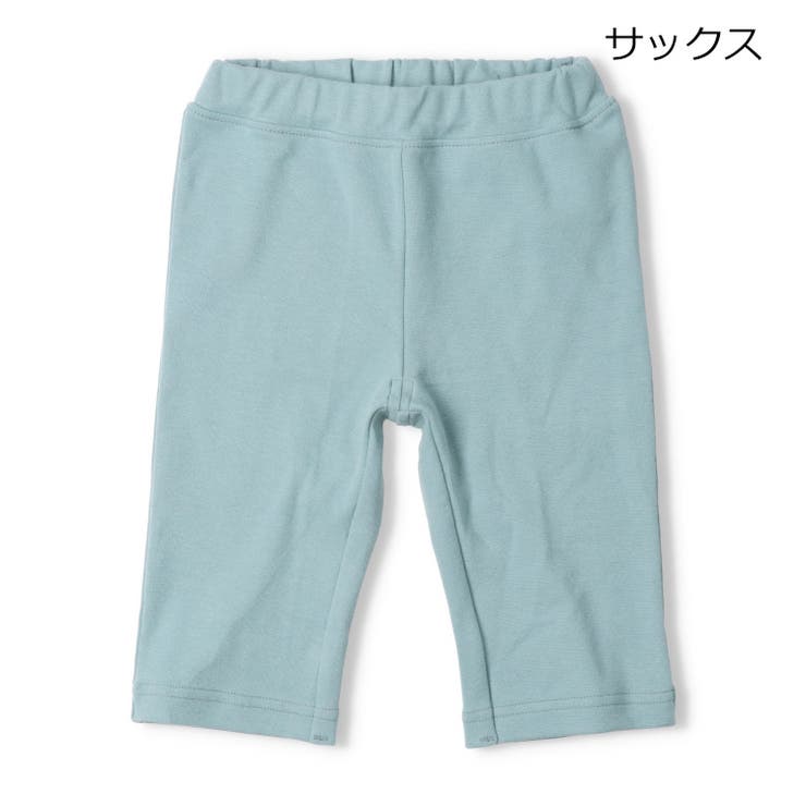 サックス | 【WEB限定】日本製スパンフライス6分丈ハーフパンツ | こどもの森e-shop