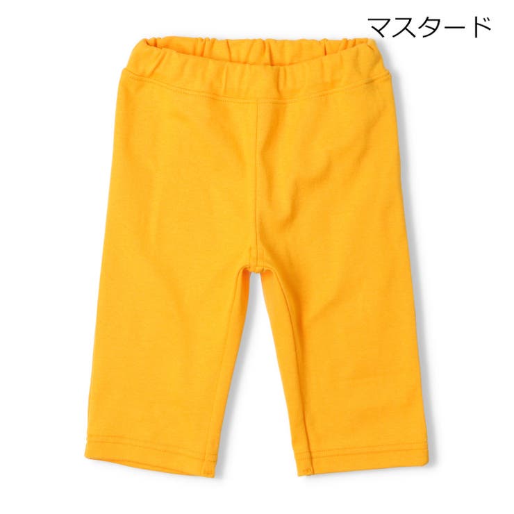 マスタード | 【WEB限定】日本製スパンフライス6分丈ハーフパンツ | こどもの森e-shop