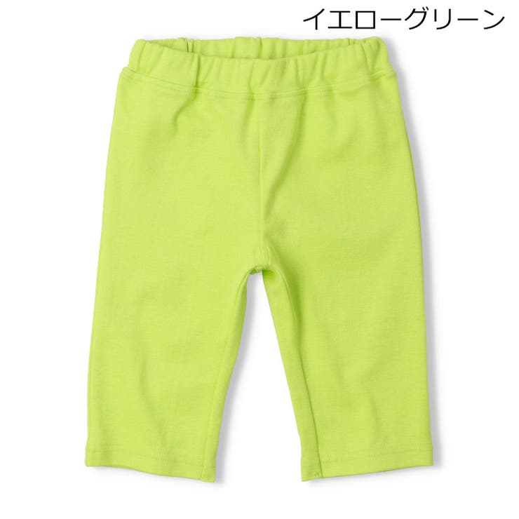 イエローグリーン | 【WEB限定】日本製スパンフライス6分丈ハーフパンツ | こどもの森e-shop