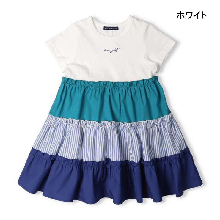 切替ティアード半袖ワンピース 80cm～140cm M42309 | こどもの森e-shop | 詳細画像2 