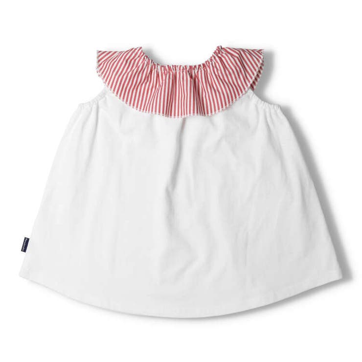 ストライプ衿チュニックTシャツ 80cm～140cm M42818 | こどもの森e-shop | 詳細画像4 
