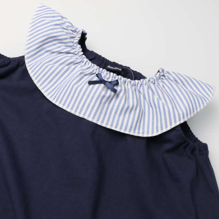 ストライプ衿チュニックTシャツ 80cm～140cm M42818 | こどもの森e-shop | 詳細画像5 