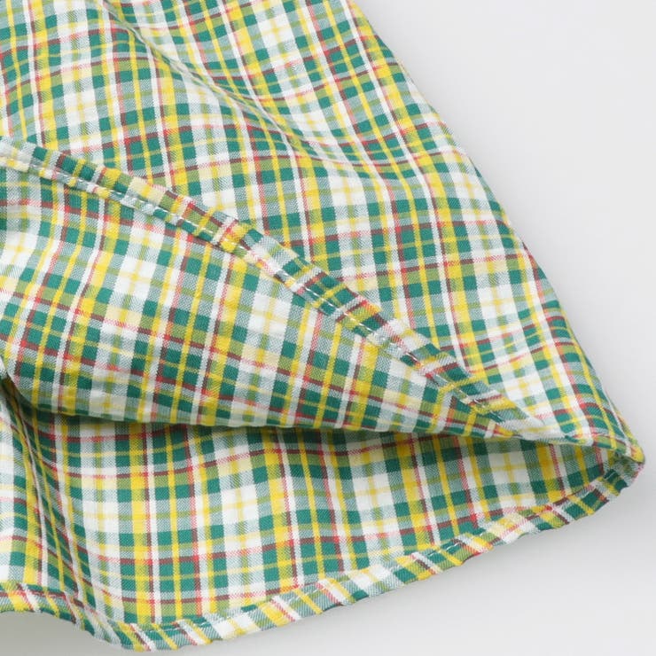 サッカーチェック柄切替半袖ワンピース | こどもの森e-shop | 詳細画像8 