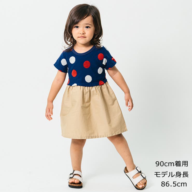 ドット柄切替半袖ワンピース | こどもの森e-shop | 詳細画像10 