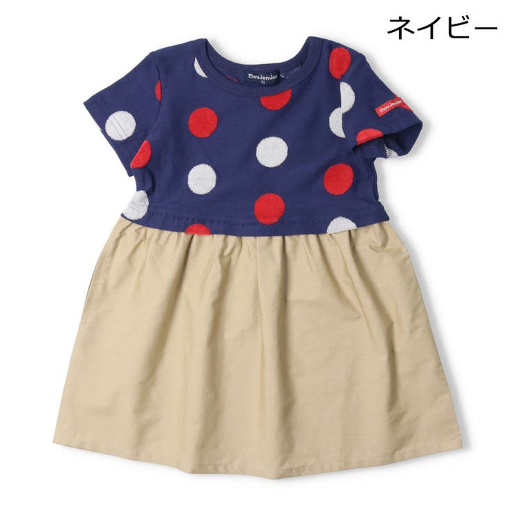 ドット柄切替半袖ワンピース | こどもの森e-shop | 詳細画像3 