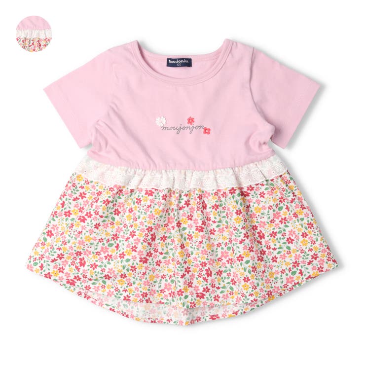 小花柄切替チュニックＴシャツ | こどもの森e-shop | 詳細画像1 