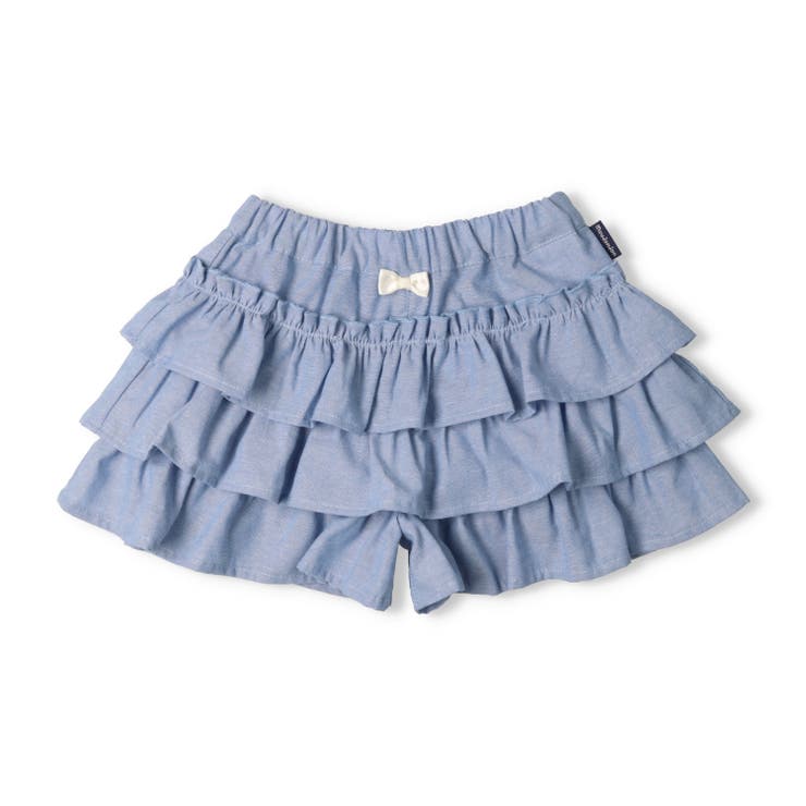 小花柄・無地ダンガリーフリルショートパンツ | こどもの森e-shop | 詳細画像3 