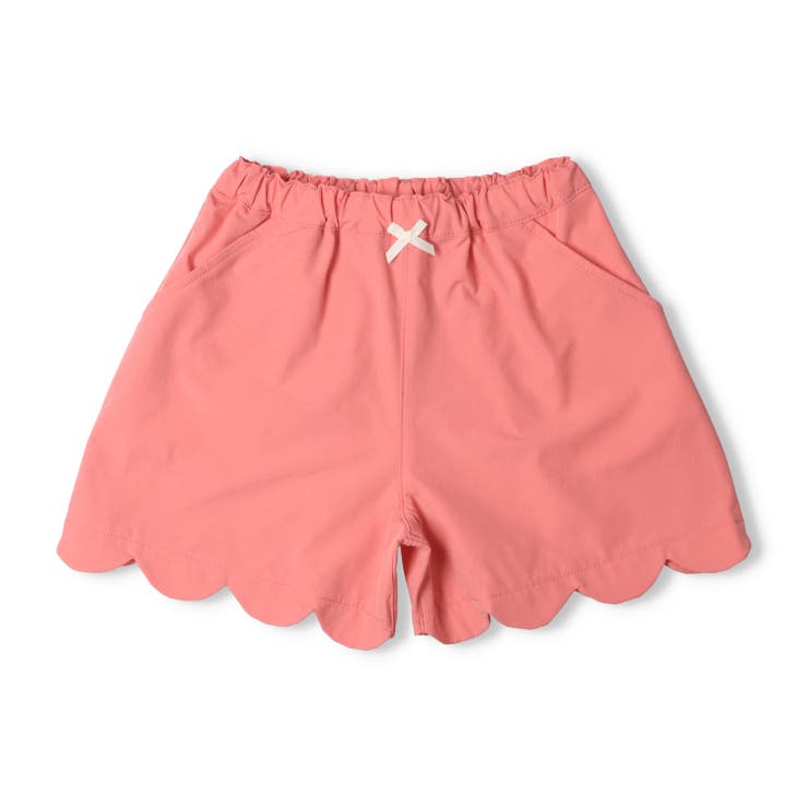 子供服moujonjon(ムージョンジョン)水陸両用裾スカラップ３分丈ショートパンツ80cm～130cmM4517