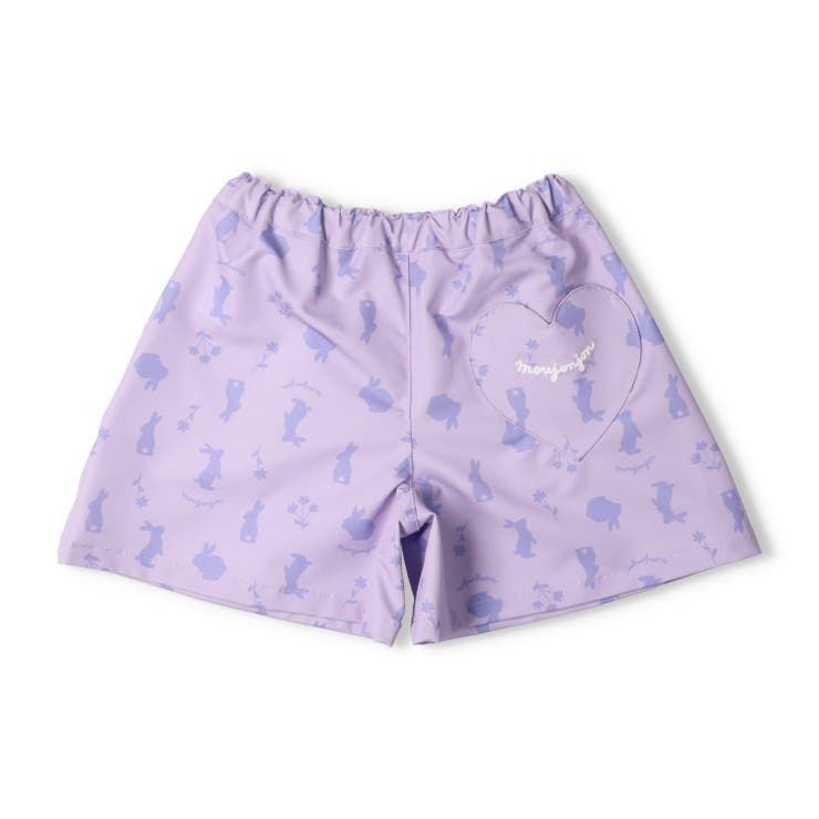 子供服moujonjon(ムージョンジョン)うさぎ柄水陸両用ショートパンツ80cm～130cmM4517