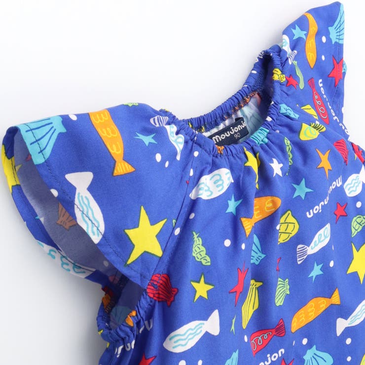 貝殻・お魚柄レーヨンワンピース | こどもの森e-shop | 詳細画像3 