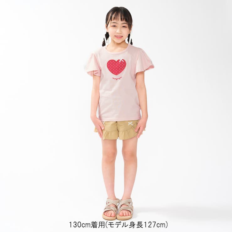 ハートアップリケ半袖Ｔシャツ | こどもの森e-shop | 詳細画像9 
