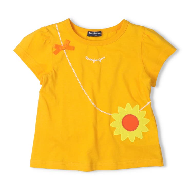 イエロー | ひまわりポシェット風半袖Ｔシャツ | こどもの森e-shop