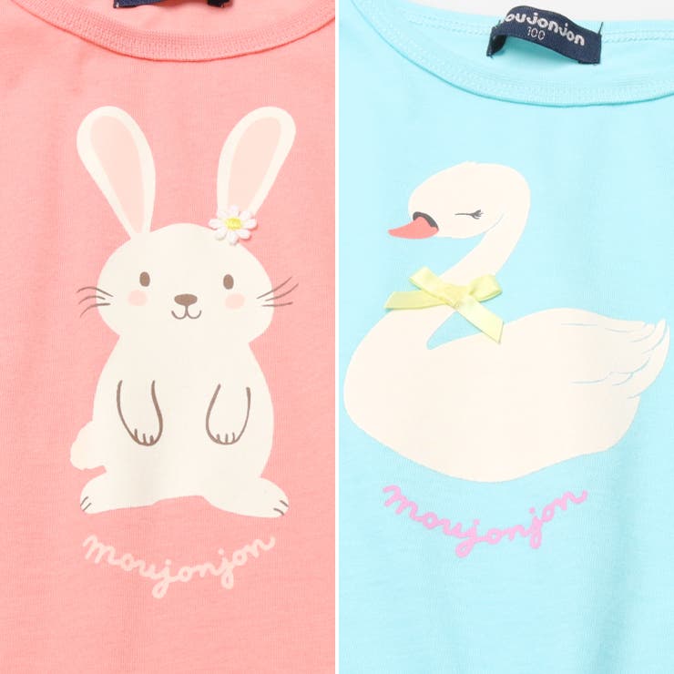 動物・白鳥プリントＴシャツ | こどもの森e-shop | 詳細画像6 