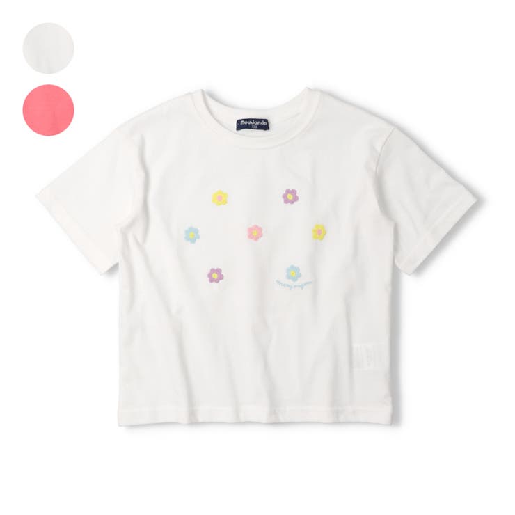【WEB限定】お花刺繍半袖Ｔシャツ | こどもの森e-shop | 詳細画像1 