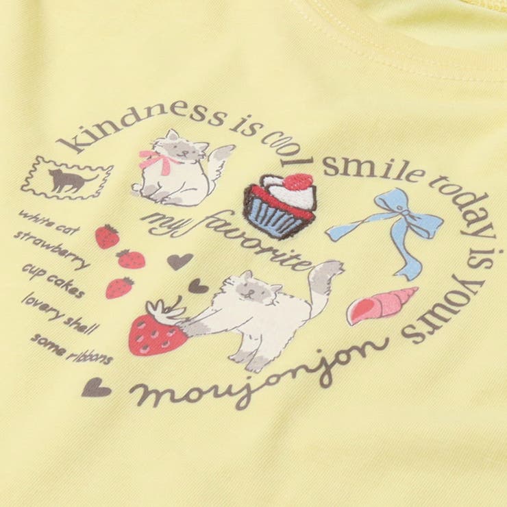 【WEB限定】ねこロゴプリントケーキ刺繍Ｔシャツ | こどもの森e-shop | 詳細画像4 