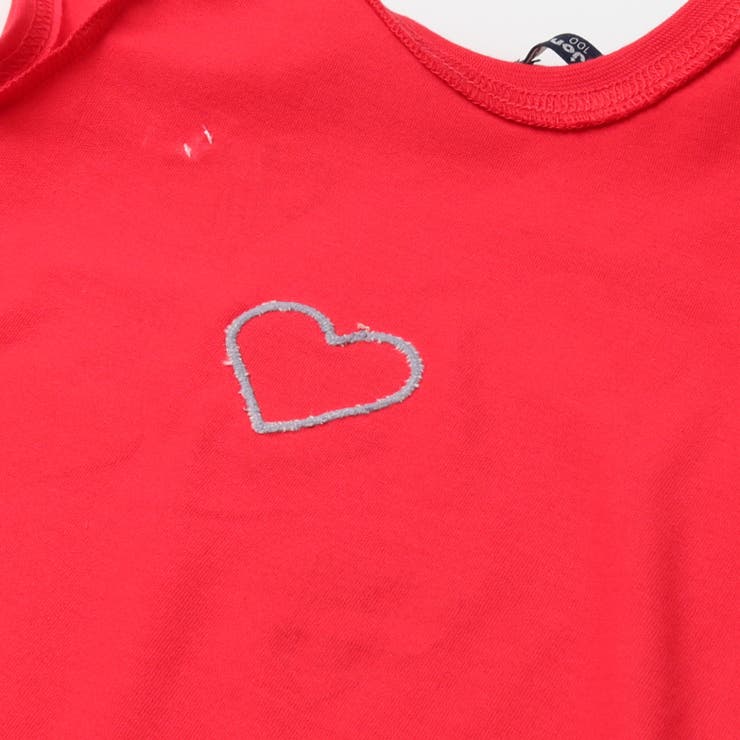 【WEB限定】ハートアップリケＴシャツ | こどもの森e-shop | 詳細画像5 