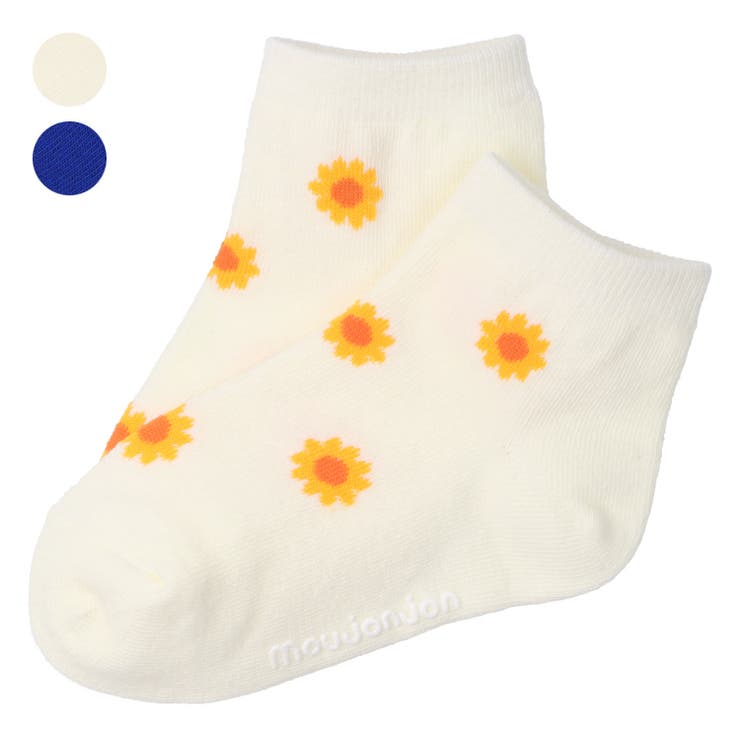ひまわり柄アンクル丈ソックス・靴下 | こどもの森e-shop | 詳細画像1 