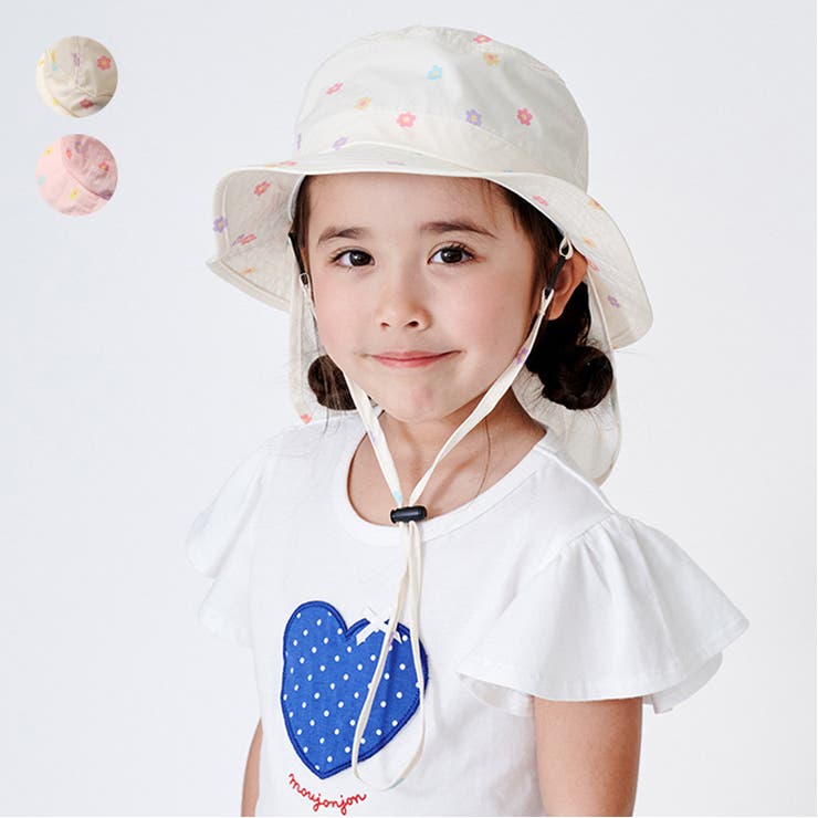小花柄撥水ハット・帽子 | こどもの森e-shop | 詳細画像1 