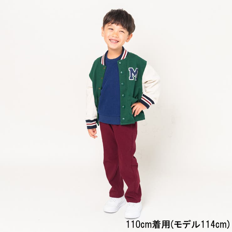 ロゴサガラ刺繍裏毛スタジャン・ジャケット 90cm～140cm M52401 | こどもの森e-shop | 詳細画像12 