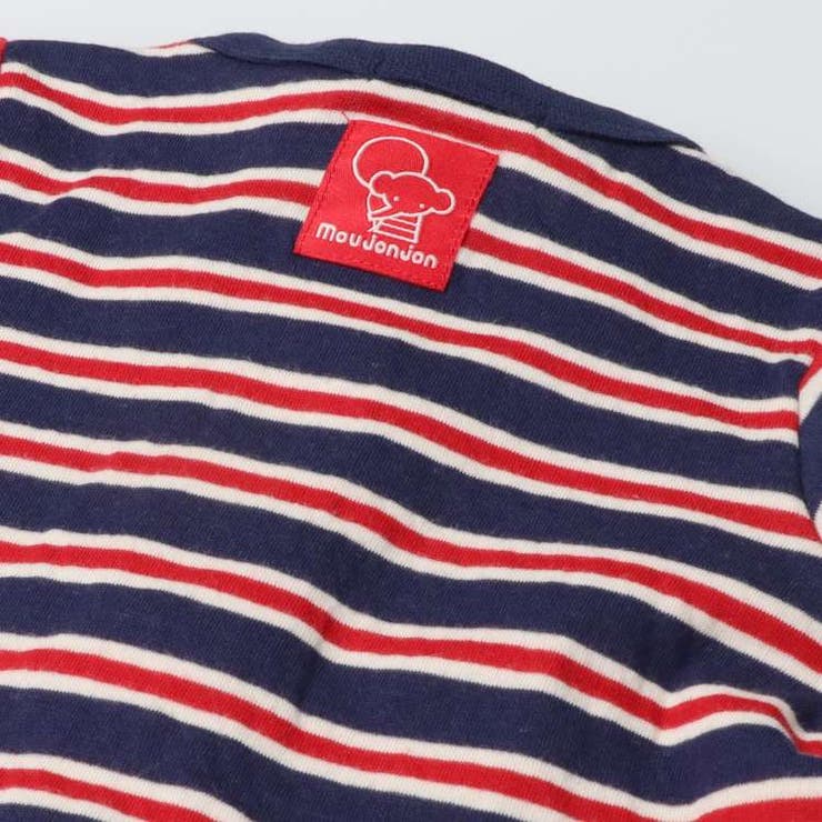 接結ボーダー長袖切替ロンパース・オール 70cm，80cm M52702 | こどもの森e-shop | 詳細画像7 