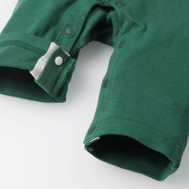 接結ボーダー長袖切替ロンパース・オール 70cm，80cm M52702 | こどもの森e-shop | 詳細画像8 