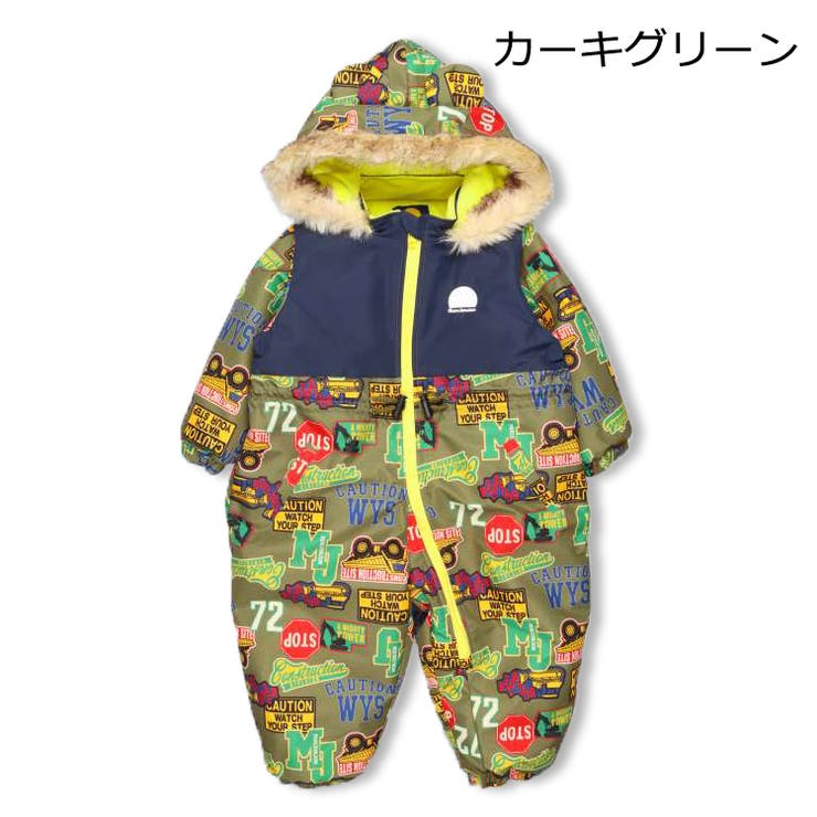 働く車ロゴ柄スノーコンビ | こどもの森e-shop | 詳細画像2 