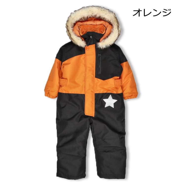 子供服moujonjon(ムージョンジョン)切替スノーコンビ・スノーウェア90cm～120cmM5278