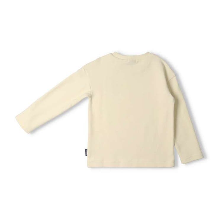 【子供服】moujonjon(ムージョンジョン)日本製リップル動物刺繍長袖Tシャツ・ロンT90cm～130cmM52853