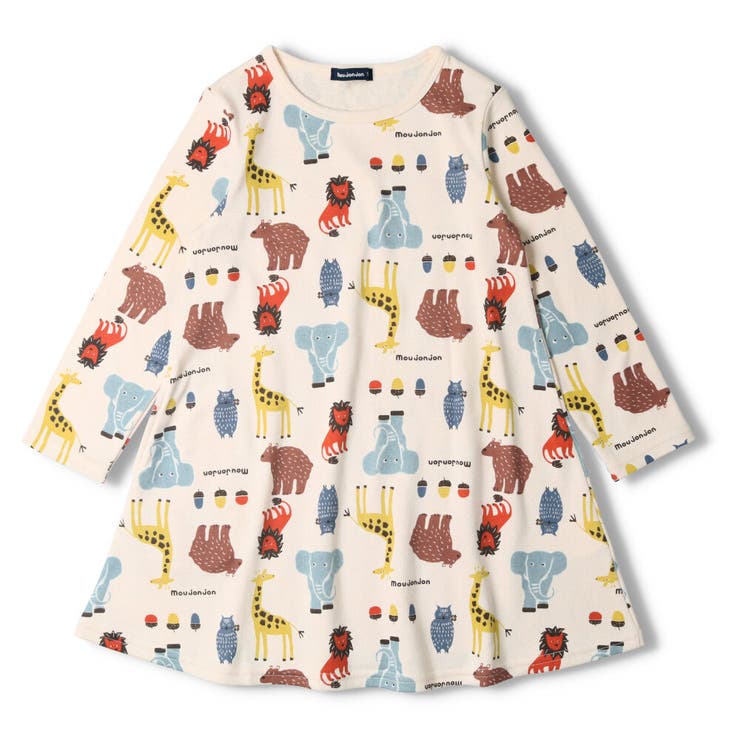 Moujonjon 日本製動物柄ワンピース 80cm 品番 Mtik こどもの森e Shop コドモノモリイーショップ のキッズファッション通販 Shoplist ショップリスト