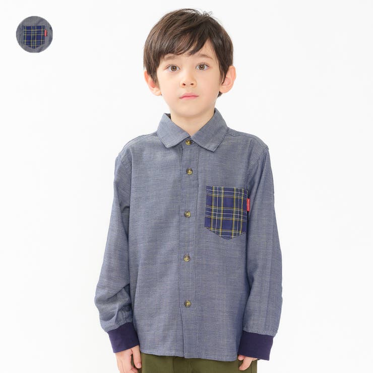 袖口リブＷガーゼ長袖シャツ | こどもの森e-shop | 詳細画像1 