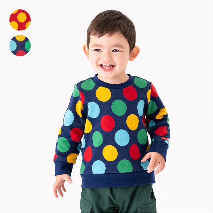 ドット柄ジャガードトレーナー | こどもの森e-shop | 詳細画像1 