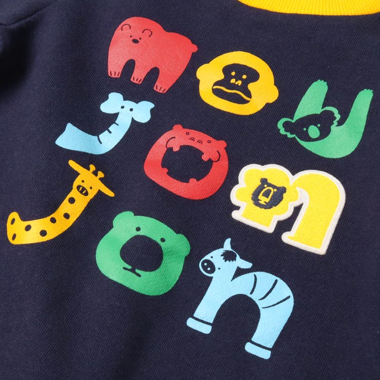 動物ロゴプリント裏毛トレーナー | こどもの森e-shop | 詳細画像4 